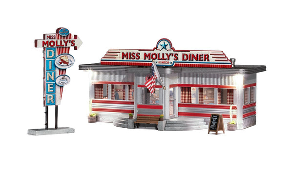 Woodland Scenics WDS BR4956 WDS4956 Miss Molly's Diner - N Scale NEW