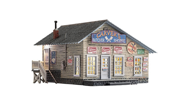 Woodland Scenics WDS BR4958 WDS4958 Carver's Butcher Shoppe - N Scale NEW