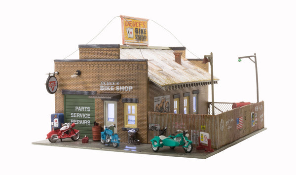 Woodland Scenics WDS BR5045 WDS5045 Deuce's Bike Shop - HO Scale NEW