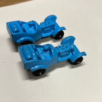 Tootsie Toys Blue Hotrod Set of 2 Metal Cars HO SCALE