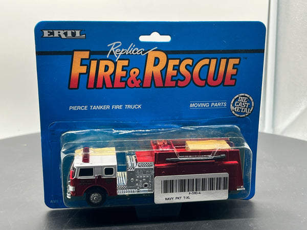 Ertl Fire Rescue 1:64 scale 2402 Pierce Fire Rescue Tanker truck