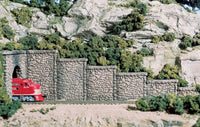 Woodland Scenics WDS C1161 WDS1161 Random Stone Retaining Wall - N Scale NEW