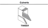 Woodland Scenics WDS C1165 WDS1165 Timber Culvert - N Scale NEW