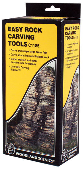 Woodland Scenics WDS C1185 WDS1185 Easy Rock Carving Tools NEW