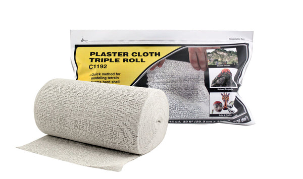 Woodland Scenic WDS C1192 Plaster Cloth Triple Roll NEW