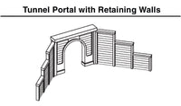 Woodland Scenics WDS C1256 WDS1256 Concrete Double Portal - HO Scale NEW