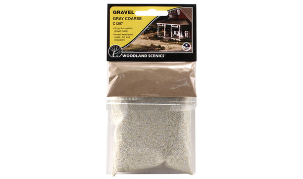 Woodland Scenics WDS C1287 WDS1287 Gravel Gray Coarse  NEW