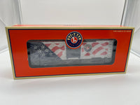 Lionel 6-26777 American flag patriotic boxcar with lights 2001 O SCALE NEW