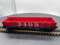 MTH Railking 30-72124 ATSF Santa Fe Gondola Car (19th Century) O SCALE Used Excellent