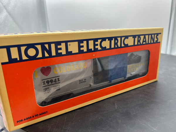 Lionel 6-19941, I love Colorado single door box car O SCALE NEW