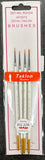 Atlas Brush Co RG-104 Artists Detail Taklon Brushes 4 pack  NEW