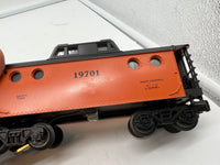 Lionel 6-19701 Orange Milwaukee Road N5C porthole caboose O SCALE as is Used Excellent Damaged Box