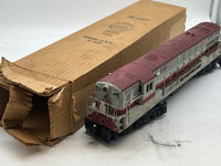 Lionel POSTWAR 2321 LACKAWANNA TRAINMASTER DIESEL LOCOMOTIVE MAROON ROOF O SCALE Used Damaged Box