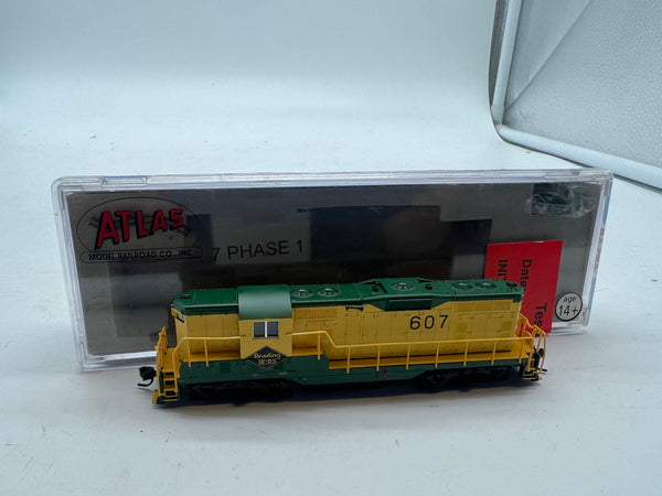 Atlas 50828 READING GP-7 DIESEL LOCOMOTIVE 607 DCC EQUIPPED N Scale Used Excellent