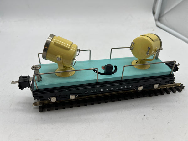 Lionel Tinplate repro Blue Lackawanna Searchlight Car O SCALE Used Excellent No Box