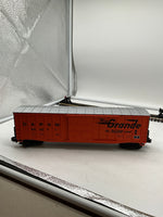 MTH Premier 20-93049 Denver & Rio Grande 50 Waffle Side Box Car O SCALE Like New