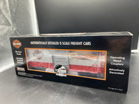 MTH Premier 20-93218 Harley-Davidson Box Car #1954 GOLDEN ANNIVERSARY MODELS. O SCALE NEW