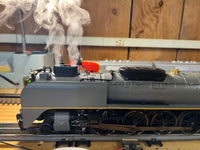 MTH Premier 20-3532-1 Union Pacific UP FEF 4-8-4 Northern Steam Engine - TT Gray w/Yellow Stripes With Proto-Sound 3.0 O SCALE Like New