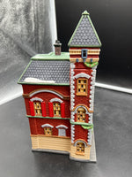 Department 56 5536-0 Christmas in the City Red Brick FIre Station Building Used Excellent