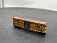 Atlas 50 000 774 Railbox large logo 33616 ACF 50'6" boxcar N SCALE WEATHERED AS IS Used Excellent