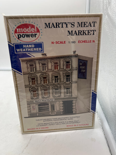 MODEL POWER 1544 MARTY'S MEAT MARKET BUILDING KIT  N SCALE NEW