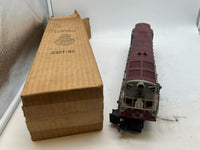 Lionel POSTWAR 2321 LACKAWANNA TRAINMASTER DIESEL LOCOMOTIVE MAROON ROOF O SCALE Used Damaged Box