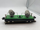 Lionel Green and Black Tinplate Searchlight remake Lionel Lines O SCALE Used Excellent No Box