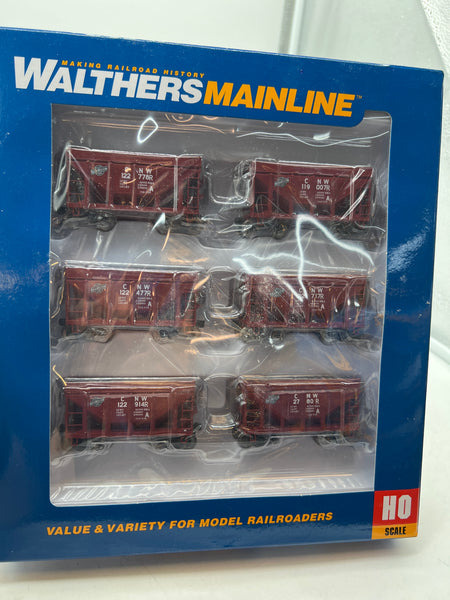 Walthers 910-58154 Chicago & North Western 24' Michigan Taconite Ore Car Pack (6 Cars) HO SCALE NEW