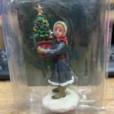 Lemax 32726 Woman with Tree "The Tiniest Tree" Figurine