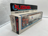 Lionel 6-12777 Chevron red tractor truck and tanker O SCALE Used Excellent Wrong Box