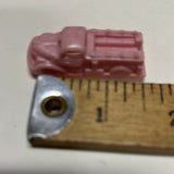 Lot of 4 1.5-2 in  pink plastic vintage cars