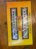 MTH Railking 30-67253 New Haven 60' Streamlined Sleeper/Diner 2 CAR PASSENGER SET O SCALE NEW