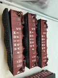 MTH Premier 20-97059 Union Pacific 4-Bay Hopper 6 Car Set O SCALE Used Excellent Damaged Box