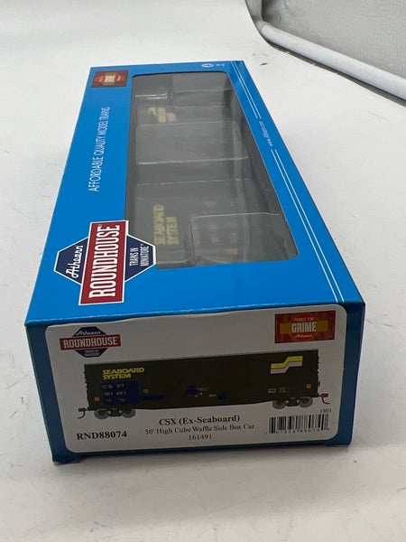 Athearn RND88074 CSX Ex-Seaboard Boxcar Waffle sided HO SCALE NEW