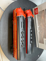 Lionel 6-8260 6-8262 Southern Pacific SP Daylight F3AA engine and non powered O SCALE Like New