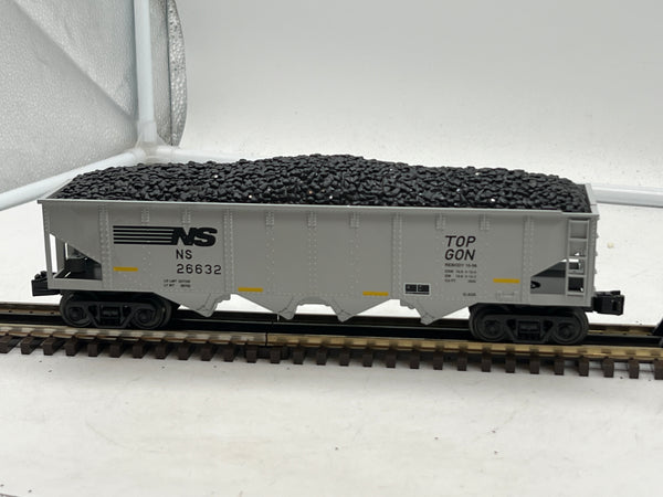 MTH Railking 30-7065A Norfolk Southern RailKing 4-Bay Hopper Car Road #26632 O SCALE Used Excellent