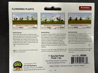 JTT 95566 Assorted Potted Plants 1" 6 pieces  NEW