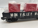 MTH Railking 30-4159B Mon Valley Works X-9 Gondola w LCL Load O SCALE Used Excellent