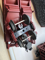 MTH Premier 20-97059 Union Pacific 4-Bay Hopper 6 Car Set O SCALE Used Excellent Damaged Box