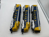 MTH 30-20393-1, 30-20393-3 Alaska E-8 AA Diesel Engine Set w/Proto-Sound 3.0 Road #2401 #2402 and B-Unit Cab #1508 (Set) O Scale NEW