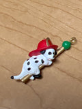 Hallmark 1993 Merry Mascot dalmatian firefighter, Miniature - Firefighter ornament Like New