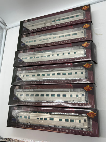 Broadway Limited 1550-1558 1550, 1551, 1555, 1556, 1557, 1558 Denver Rio Grande DRG Zephyr 6 Car Passenger Set HO SCALE NEW