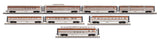 MTH 30-67835 Canadian Pacific CP 60' Streamlined 4 car Passenger Set with 30-67836 CP 2 car passenger set, 30-67837 CP '60 Coach AND 30-67838 60' Streamlined Full-Length Vista Dome Car O Scale NEW