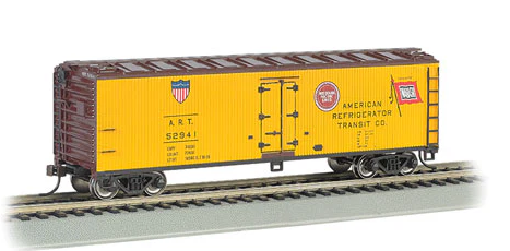 Bachmann 19803 AMERICAN REFRIGERATOR TRANSIT CO REEFER WABASH  MISSOURI PACIFIC MP HO SCALE NEW