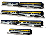 Lionel 2327010 Chesapeake & Ohio 18" Passenger Car 2-Pack A #306/#711, 2327020 18" Passenger Car 2-Pack B #458/#718, 2327030 18" Passenger Car 2-Pack C Fort Eustis #2, 2327040 18" StationSounds Diner O SCALE NEW