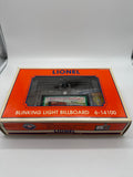 Lionel 6-14100 Blinking Light Billboard O SCALE ( UNTESTED ) NEW