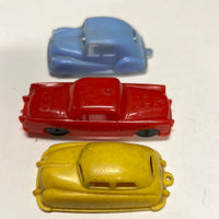 3 Plastic Cars HO SCALE