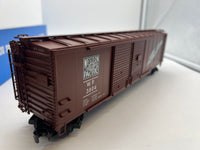 Pecos River PS002-HR-2 Western Pacific WP feather Double-Door Boxcar limited O SCALE Like New