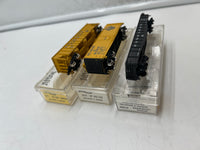 Set of 3 Assorted Freight Cars 009 Delaware Hudson DH  N SCALE  Like New