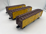 Lionel 6-11875 NORTHERN PACIFIC STEEL-SIDED REFRIGERATOR CAR 3-PACK O SCALE Like New